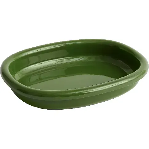 Bilde av best pris HAY Barro oval tallerken large, grønn Tallerken