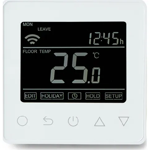 Bilde av best pris HC90 WiFi termostat adaptiv, åpent vindu funksjon og mer, hvit Backuptype - El