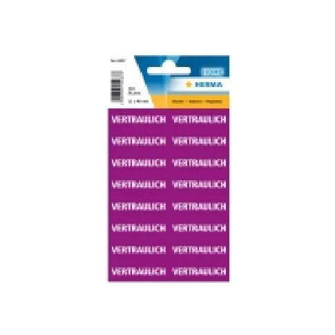 Bilde av best pris HERMA - Fraktetikett - vertraulich - 1,25 cm x 4 cm - papir (pakke med 320) Papir & Emballasje - Emballasje - Etiketter og etiketter