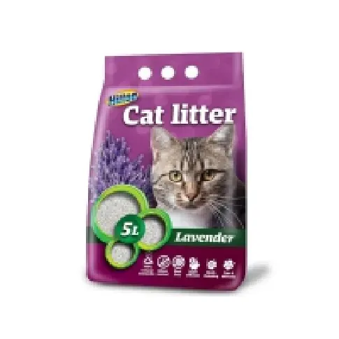 Bilde av best pris HILTON bentonit lavendel klumpende kattegrus - 5 l Kjæledyr - Katt - Kattesand og annet søppel