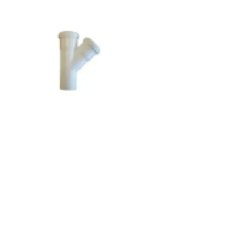 Bilde av best pris HTP grenrør 45 grader 32-32 mm med 2 muffer hvid Rørlegger artikler - Avløp - Hvite avløpsrør