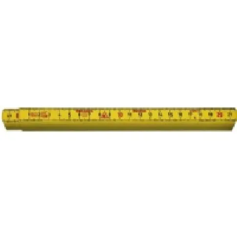 Bilde av best pris HULTAFORS Tommestok 2m 12led gul, fremstillet i glasfiberforstærket polyamid,15mm bred, med mm på begge sider Verktøy & Verksted - Til verkstedet - Måleutstyr