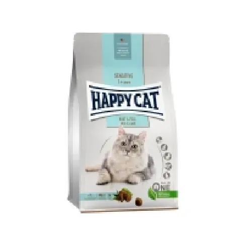 Bilde av best pris Happy Cat Sensitive Skin & Coat, tørrfôr, for voksne katter, for sunn hud og pels, 1,3 kg, pose Kjæledyr - Katt - Kattefôr