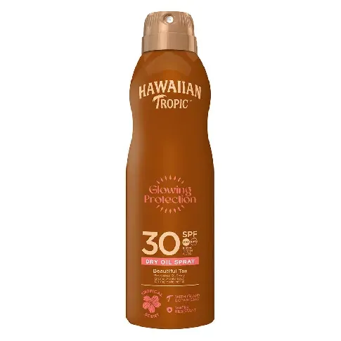 Bilde av best pris Hawaiian Tropic Protective Dry Oil Continuous Spray SPF30 180ml Hudpleie - Solprodukter - Solkrem og solpleie - Ansikt