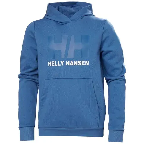 Bilde av best pris Helly Hansen Jr HH Logo Hoodie 2.0 Azurite - Barneklær