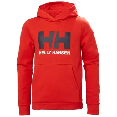 Bilde av best pris Helly Hansen Jr HH Logo Hoodie 2.0 Red - Barneklær