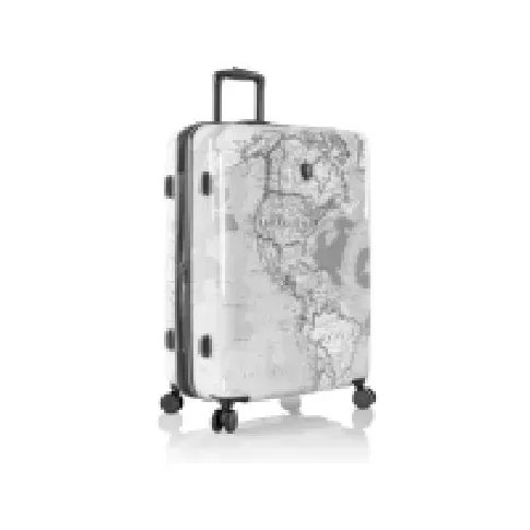 Bilde av best pris Heys Journey 3G Fashion Spinner 76 cm koffert, svart-hvitt kart Utendørs - Camping - Soveposer/sengematter