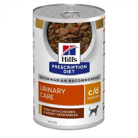 Bilde av best pris Hill’s Prescription Diet Canine c/d Urinary Care Multicare Stew Chicken & Vegetables 354 g Veterinærfôr til hund - Problem med urinveiene