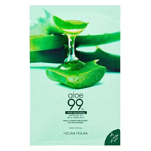 Bilde av best pris Holika Holika Aloe 99 % Soothing Gel Jelly Mask Sheet 23ml Hudpleie - Ansikt - Ansiktsmasker