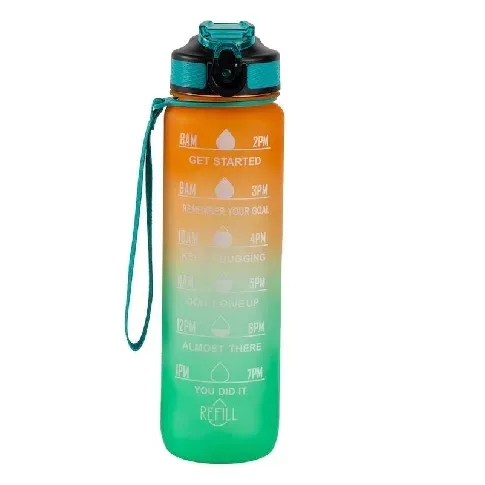 Bilde av best pris Hollywood Motivational Bottle 1000ml - Orange and Green - Accessories