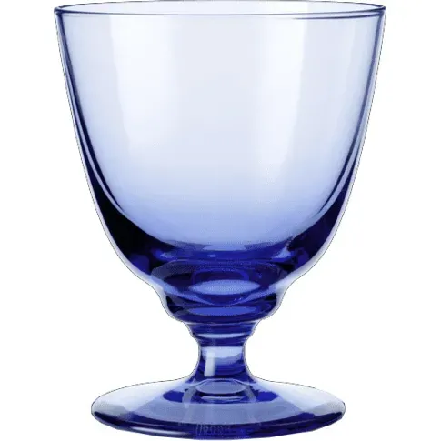 Bilde av best pris Holmegaard Flow glass på fot 35 cl, mørkeblått Vinglass