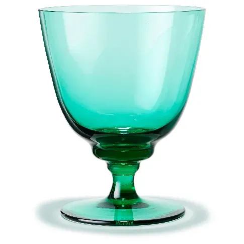 Bilde av best pris Holmegaard Flow vannglass med stett 35 cl, emerald green Vannglass