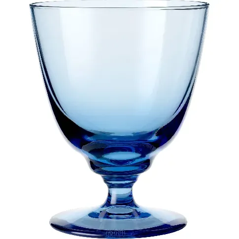 Bilde av best pris Holmegaard Flow vannglass på fot 35 cl., blå Vannglass