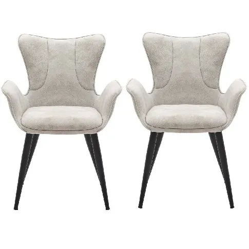 Bilde av best pris House Of Sander - Set of 2 Mist Chairs - Grey (25802) - Hjemme og kjøkken
