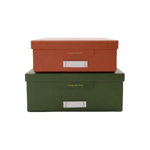 Bilde av best pris House doctor - Storage boxes, Keep - Green/Orange (202740282) - Hjemme og kjøkken