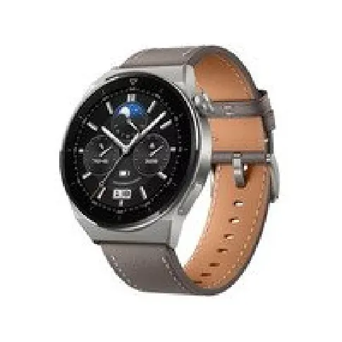 Bilde av best pris Huawei | Klokke GT 3 PRO (46mm) - Smartklokke med reim - håndleddsstørrelse: 140-210 mm - Grå Sport & Trening - Pulsklokker og Smartklokker - Smartklokker