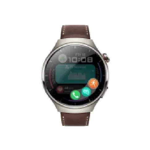 Bilde av best pris Huawei Watch 4 Pro - Titan - smartklokke med stropp - lær - mørkebrun - håndleddstørrelse: 140-210 mm - display 1.5 - 32 GB - Wi-Fi, LTE, NFC, Bluetooth - 4G - 65 g Sport & Trening - Pulsklokker og Smartklokker - Smartklokker