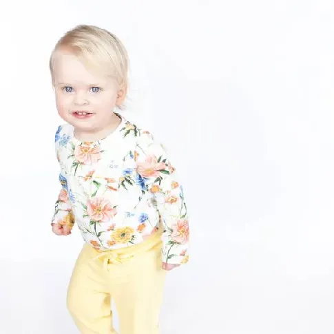 Bilde av best pris Hvit Blomstrete Vilje &amp; Ve Malin Body - Babyklær