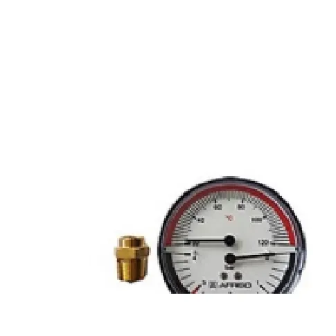 Bilde av best pris Hydrotermometer 1/2XØ80 0-40MVS/20-120°C Rørlegger artikler - Oppvarming - Tilbehør
