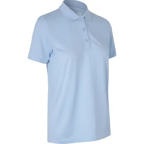 Bilde av best pris ID Active damepoloskjorte 0573, lyseblå, størrelse L Backuptype - Værktøj