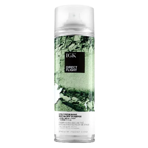 Bilde av best pris IGK Direct Flight Style Preserving Matcha Dry Shampoo 307ml Hårpleie - Styling - Tørrshampoo