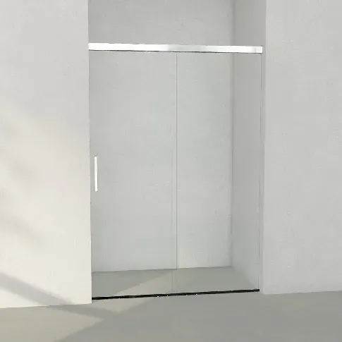 Bilde av best pris INR Iconic Nordic Rooms ARC Skyvedør Måltilpasset Krom / 900-1200mm Klart Glass Dusjnisje