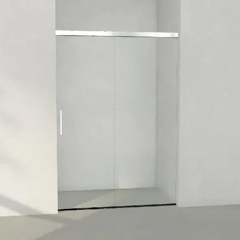 Bilde av best pris INR Iconic Nordic Rooms ARC Skyvedør Måltilpasset Krom / 900-1200mm Timeless Klart Glass Dusjnisje