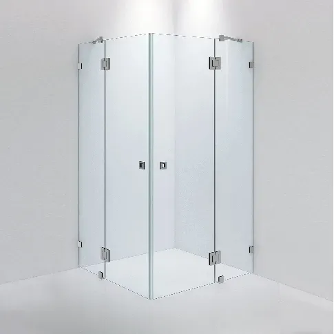 Bilde av best pris INR Iconic Nordic Rooms Dusjhjørne ARC 16 Måltilpasset Brushed Stainless / Klart Glass Dusjhjørne