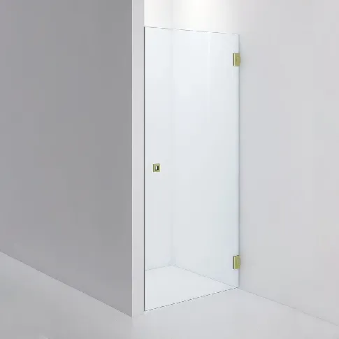 Bilde av best pris INR Iconic Nordic Rooms Dusjnisje ARC 2 Original Brushed Stainless / 80cm Klart Glass Dusjnisje