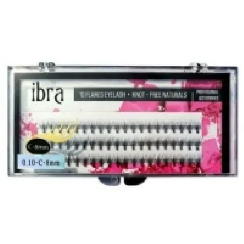 Bilde av best pris Ibra Clusters of false eyelashes 0.10 C 12mm Sminke - Øyne - Kunstige øyenvipper
