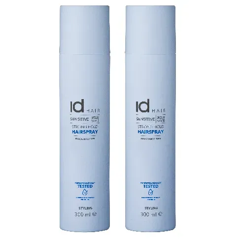 Bilde av best pris IdHAIR - 2 x Sensitive Xclusive Strong Hold Hairspray 300 ml - Skjønnhet
