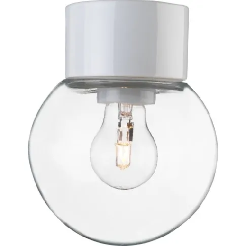 Bilde av best pris Ifö Classic Globe taklampe, Ø15 cm, hvit/klar Lamper &amp; el > Lamper &amp; spotter