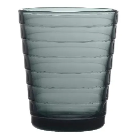 Bilde av best pris Iittala Aino Aalto Glass 22cl 2 stk, mørk grå Vannglass