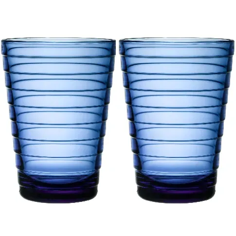 Bilde av best pris Iittala Aino Aalto vannglass 33 cl 2 stk, ultramarinblå Vannglass