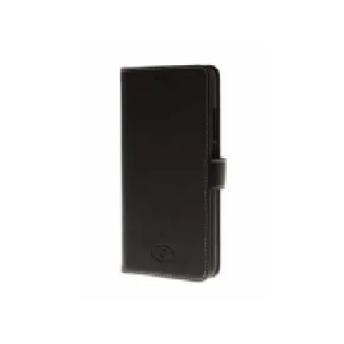 Bilde av best pris Insmat Exclusive Flip Case - Lommebok for mobiltelefon - ekte skinn - svart - for Huawei Y7 Tele & GPS - Mobilt tilbehør - Deksler og vesker