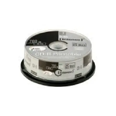 Bilde av best pris Intenso - 25 x CD-R - 700 MB (80 min) 52x - blekkstråleskrivbar overflate - spindel PC-Komponenter - Harddisk og lagring - Lagringsmedium