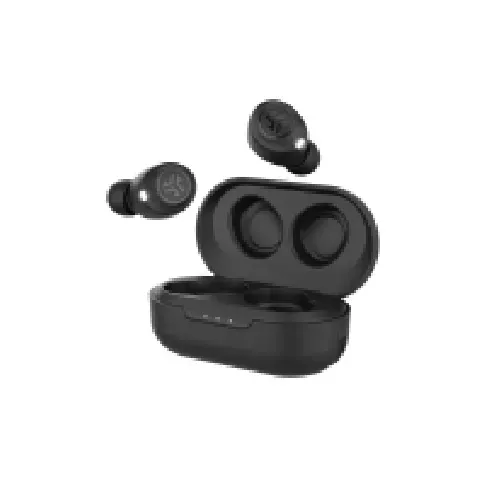 Bilde av best pris JBuds Air True Earbuds - ekte trådløse øretelefoner med mikrofon. - In-ear - Bluetooth® 5.0 - opptil 24 timers batterilevetid (via medfølgende ladeboks) - Svart TV, Lyd & Bilde - Hodetelefoner & Mikrofoner