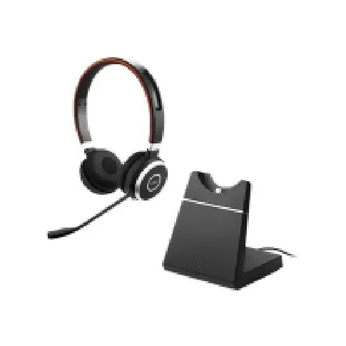 Bilde av best pris Jabra Evolve 65 MS stereo - Hodesett - on-ear - Bluetooth - trådløs TV, Lyd & Bilde - Hodetelefoner & Mikrofoner