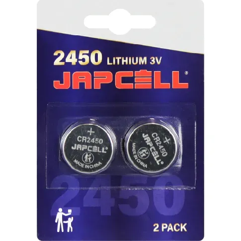 Bilde av best pris Japcell litium CR2450 batteri, 2 stk. Backuptype - Værktøj