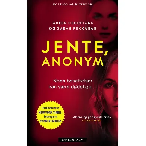 Bilde av best pris Jente, anonym - En krim og spenningsbok av Greer Hendricks