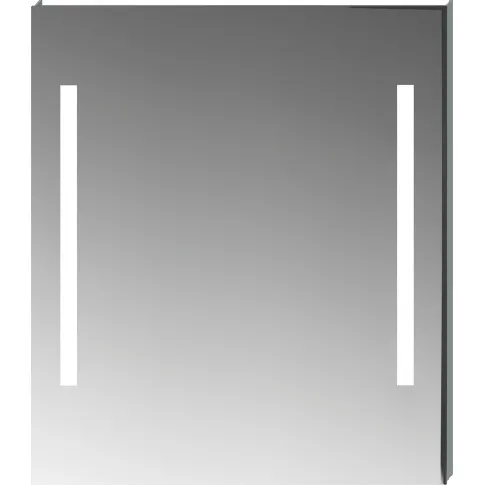 Bilde av best pris Jika Clear speil med lys, 100x81 cm Baderom > Innredningen