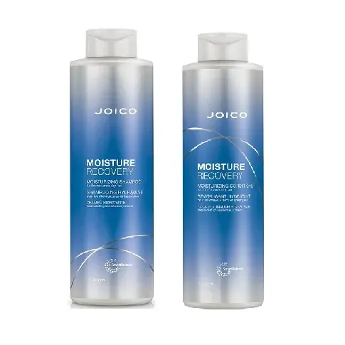 Bilde av best pris Joico - Moisture Recovery Shampoo 1000 ml + Joico - Moisture Recovery Conditioner 1000 ml - Skjønnhet