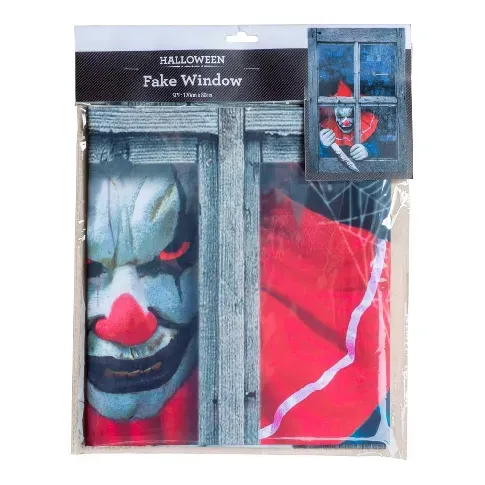 Bilde av best pris Joker - Halloween - Window Decoration - Clown 120x80 cm (97051) - Leker