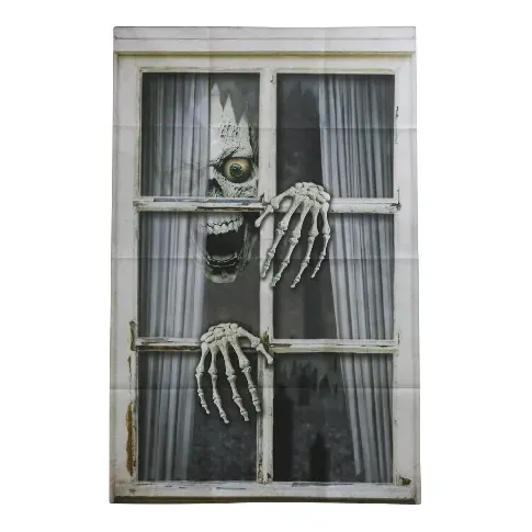 Bilde av best pris Joker - Halloween - Window Decoration - Skull&Hands 120x80 cm (96664) - Leker