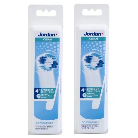 Bilde av best pris Jordan - 2 x Jordan Clean Brush Heads 4 Stk - Helse og personlig pleie