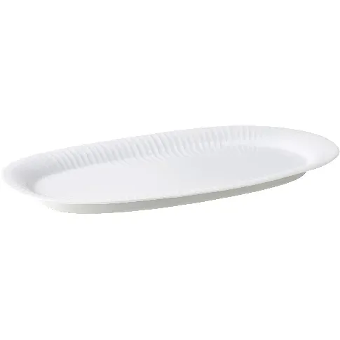 Bilde av best pris Kähler Hammershøi ovalt serveringsfat, hvitt, 40 x 22.5 cm Serveringsfat