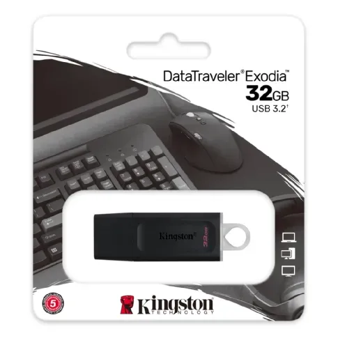 Bilde av best pris KINGSTON USB-minne DataTraveler Exodia 32 GB USB 3.2 Gen 1 USB-minne,Tilbehør til datamaskiner