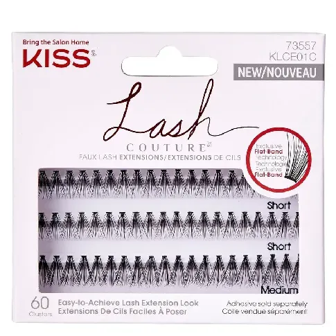 Bilde av best pris KISS Lash Couture Faux Mink Ext Flat Band Trio Singles 60pcs Sminke - Øyne - Løsvipper - Individuelle vipper