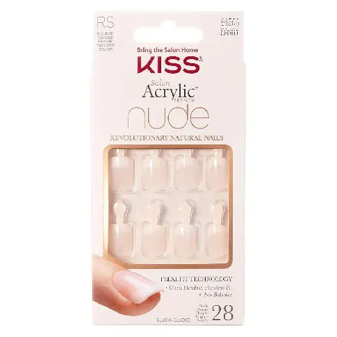 Bilde av best pris KISS Salon Acrylic Nude Nails Breathtaking 28pcs Sminke - Negler - Løse negler