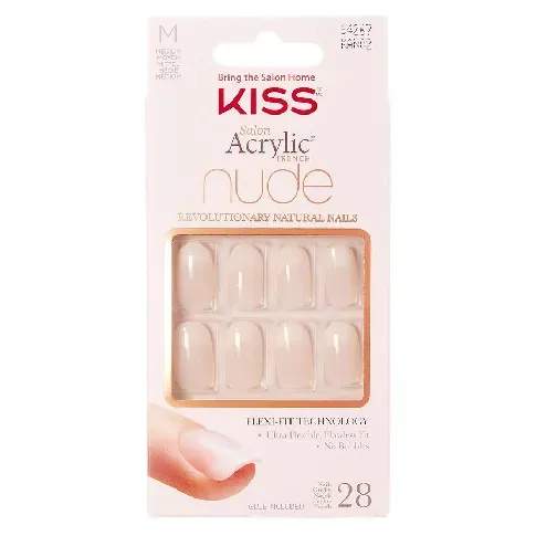 Bilde av best pris KISS Salon Acrylic Nude Nails Graceful 28pcs Sminke - Negler - Løse negler
